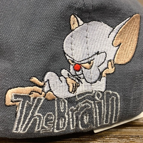 VINTAGE 90s Pinky and the Brain Animaniacs Hat NWT - Picture 7 of 16